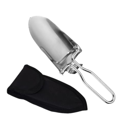Happyyami Camping Shovel Portable Gardening Trowel with Pouch for Outdoor Digging Versatile Tool for Gardening Fishing and Emergency Scenarios
