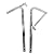 ECOTRIC Attic Ladder Spreader Replacement Hinge Arms Kit for Werner 55-1 MFG 2006 and Older - (Pair)