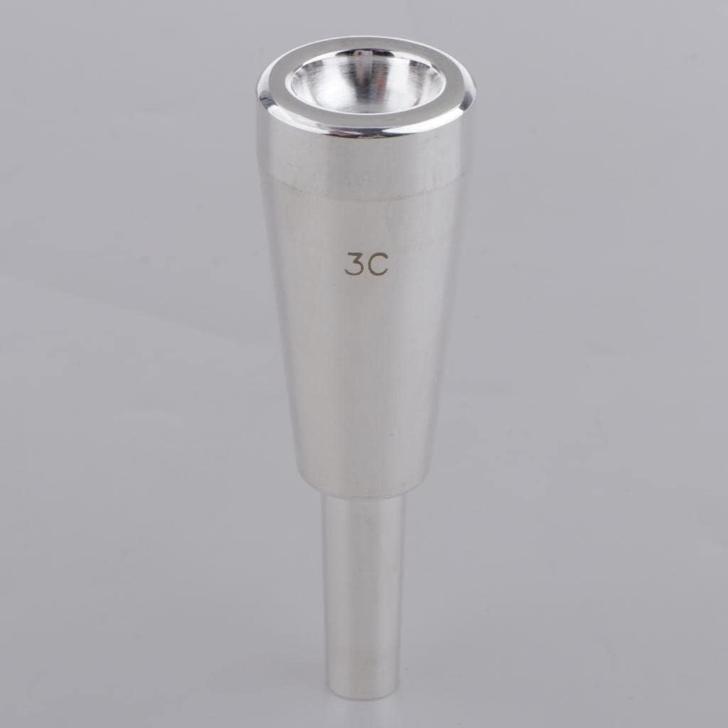3C Size Silver Heavy Trumpet Mouthpiece Booster for Brass Instruments