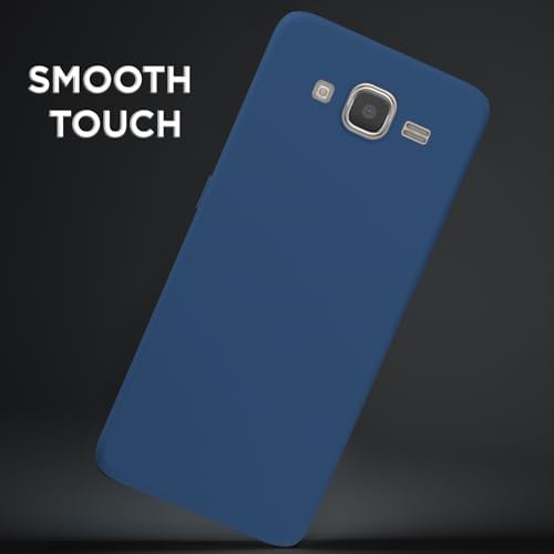 Image of Outlouders Back Cover for Samsung Galaxy J7 2015 / J7 / J7 Nxt | Camera Protection | Durable Soft Matte Silicone Bumper Case (Blue)