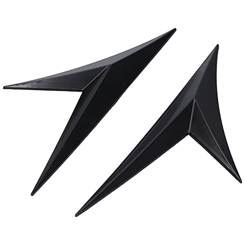 Flanco de folha lateral de carro, 2 peças de folha flanco estilo fibra de carbono moldura de proteçã