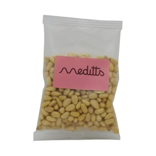 Meditts - Piñones 50g | 100% Naturales y Sin Sal | Sin Gluten | Fruto Seco Premium | Rico en Proteínas, Fibra y Grasas Saludables | Apto para Dietas Keto, Veganas y Vegetarianas