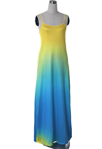 Comprame Women's Sleeveless Maxi Boho Evening Cocktail Party Dress