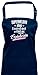 Shirtinstyle Schürze, Superheldin Ohne Laserschwert Und Umhang Nennt Man Erzieherin, Latzschürze, Kochschürze Backen, Schule Hort Kita Kindergarten, Farbe Navy