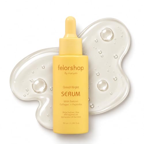 FelorShop Retinol Serum for Face with Collagen & Peptides, Anti-Aging, 50ml