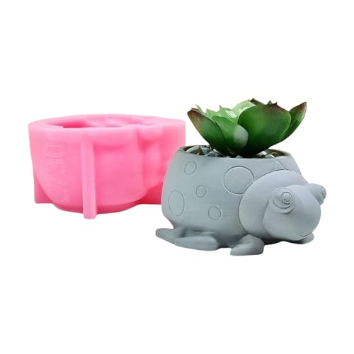 Schöne Schildkröten Zement Pflanzer Silikonform Flexible Bastelwerkzeug Für Haus Und Büroschreibtisch Garten Ornamente Dekoration Garten Pflanzzubehör
