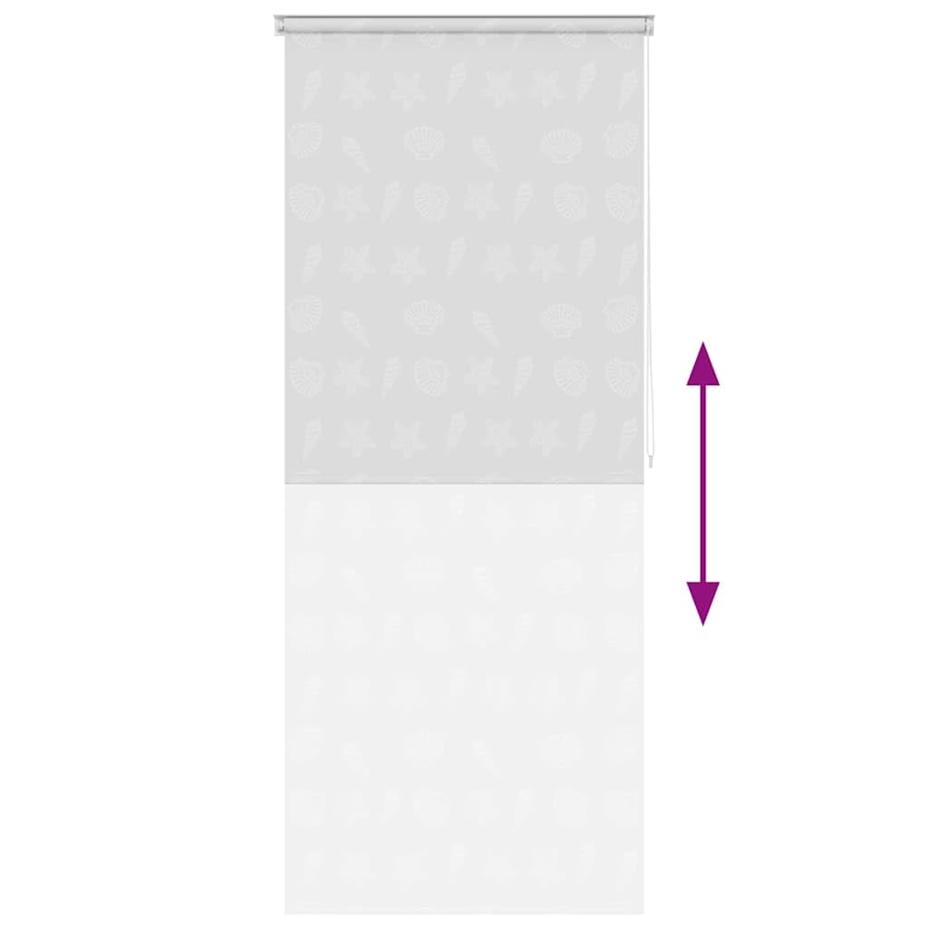 Roleta prysznicowa 120 x 240 cm z wzorem rozgwiazdy, wodoszczelna ścianka prysznicowa ze 100% PEVA, ochrona przed rozbryzgami zasłona do wanny, kabiny prysznicowej, szybkoschnąca i łatwa w