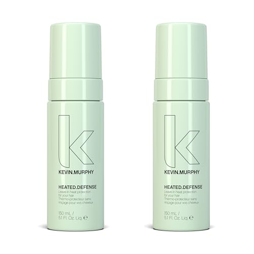 KEVIN.MURPHY HEATED.DEFENSE - Heat Protection Spray for Hair - For All Hair Types - Leave-In Foam - Extreme Heat Protection - Cruelty Free Foam - 150 mL / 5.1 fl oz (Pack of 2)