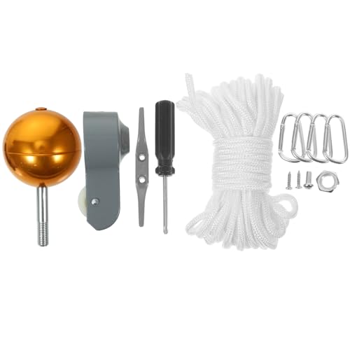 TOGEVAL 不??製屋外用旗竿アクセサリー 簡単修理ツール付き属製旗竿部品 安定構造で旗揚げ効果向上 広告 イベント適用