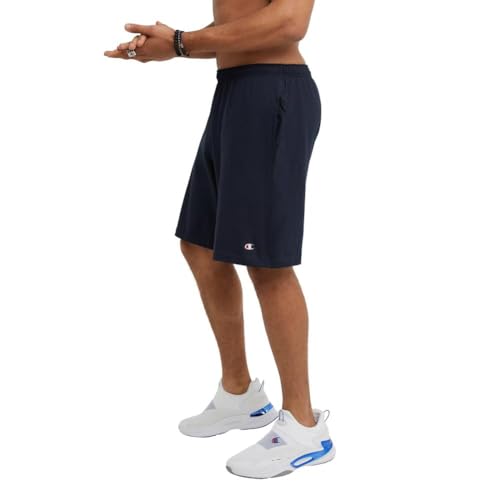 Image of Champion Men's Lounge Shorts, Standard Fit, 9 Inch Inseam, Lightweight 100% Cotton, Available in Regular and Big & Tall