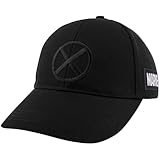 X-Men Logo Black on Black Snapback Hat