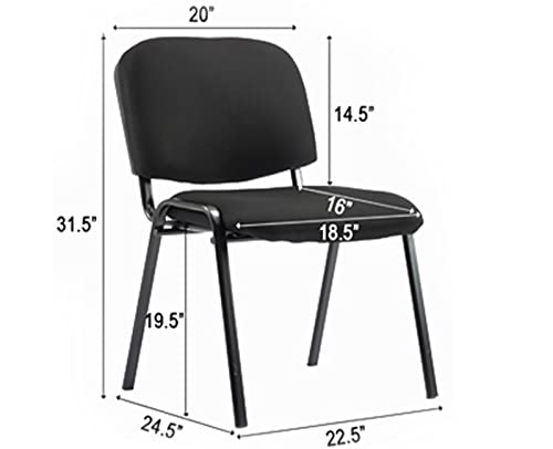 Kmax Office Reception Chairs Set Of 10 Guest Waiting Room Chairs With Upholstered Padded Armrest Upholstered Lumber Support, Foam Back #TOP5