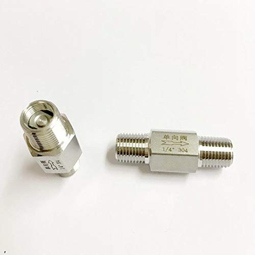 Válvula antirretorno 1/2 de acero inoxidable contra reflujos de gasóleo y agua 6
