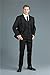 1/6 Scale Male Clothes,Men's Tailored Suit Costume Clothing for 12inch Male Muscle Action Figure Body (Black)