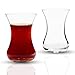 ums Turkish Tea Glass Set, 10 Glasses, Big Size, Slim Waist Design and Thick Sole Prevent Tea From Getting Cold, Easy to Keep for 10 People, Useful Tea Set (10 Pieces)