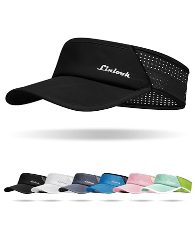 Linlook Visoren Cap Damen und Herren - UPF 50+ Sonnenblende mit Maschen Schweißableitung Schirmmütze für Sommer Outdoor Tennis Radfahren