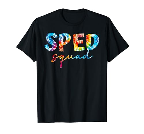 Tie Dye Sped Squad Special Education Teacher Matching Team T-Shirt for Men Women Kids