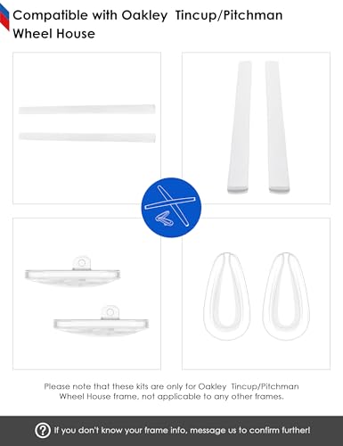 Image of BLAZERBUCK Replacement Earsocks & Nose Pieces for Oakley Tincup Glasses OX3184 OX5099
