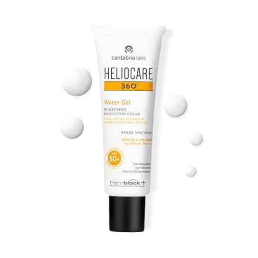 Heliocare 360° Water Gel SPF 50+ - Crema Solar Facial, Fotoprotector Avanzado, Ultraligera, Hidratante, Pieles Normales y Sensibles, Resistente al Agua, 50ml
