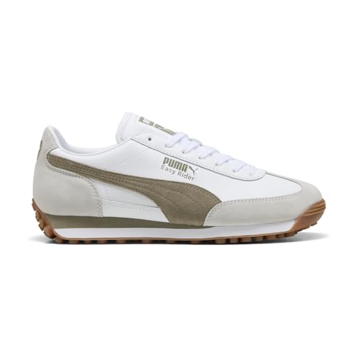 PUMA Mens Easy Rider Mix Lace Up Sneakers Shoes Casual - White