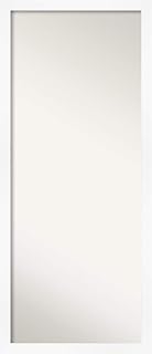 Amanti Art Full Length Mirror | Cabinet White Narrow Mirror Full Length | Full Body Mirror | Floor Length Mirror 27.25 x 63.25 in.