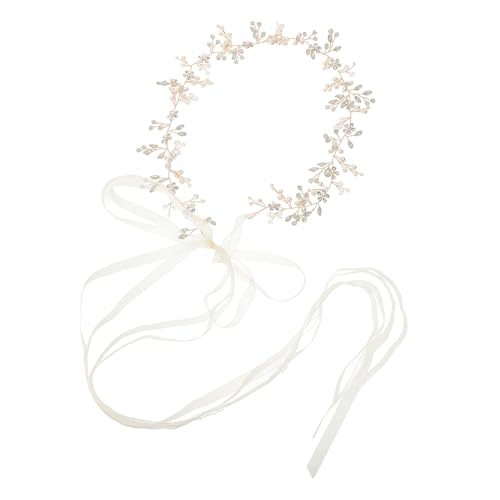 Ceinture de mariage dorée avec chaîne fleurie en strass pour sublimer une robe de mariée chic