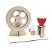 Hand Cranked Generator Kit for Kids, Wooden DIY Electricity Science Experiment Set for STEM Education and Creative Learning Projects