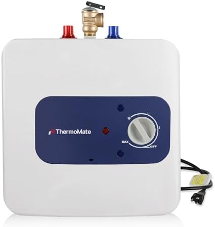 Electric Mini Tank Water Heater UL Listed, ThermoMate 2.5 Gallons...