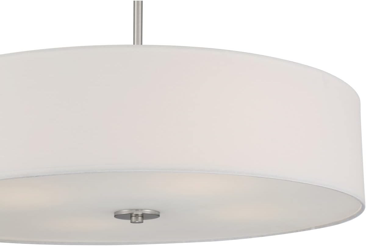 Mid Town 24" LED Pendant or Semi-Flush - Brushed Steel