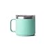 YETI Rambler 14 oz Ceramic Lined Stackable Mug, Vacuum Insulated, Stainless Steel with MagSlider Lid, Seafoam