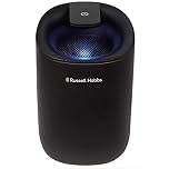 Russell Hobbs RHDH1061B 300ml/day, Black Dehumidifier with Auto Defrost for Home, Kitchen, Basement, Garage, Caravan, Bathroom, Lightweight, 15m2 Room Size, LED Lighting