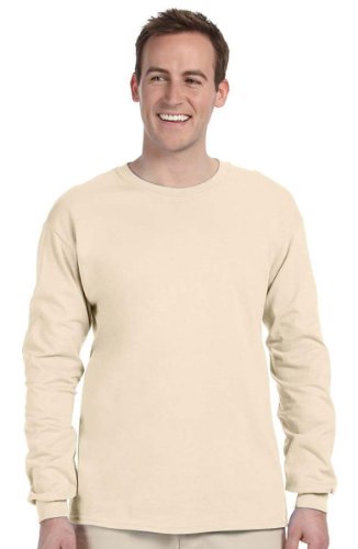 Fruit of the Loom Adult 5 oz. Long-Sleeve T-Shirt, Neon Green, XL