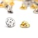 TONOS Metal Locking Pin Backs Pin Keepers Pro Quality Locking Clasp, Gold and Silver pin backings with Pin Locks Storage Case，Small and Sturdy (Model B-240pcs)