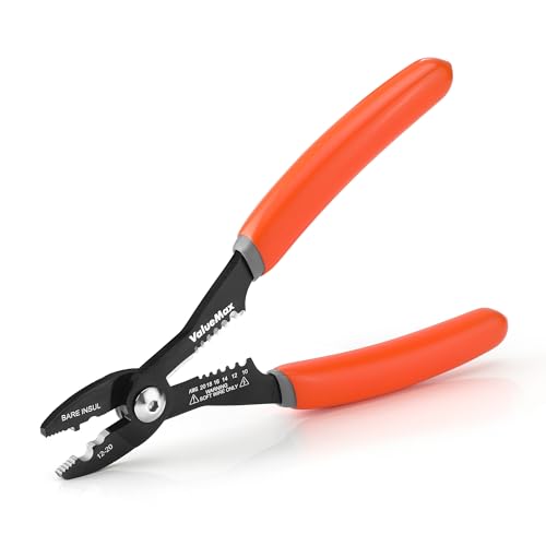 Valuemax 4-in-1 Wire Stripper Tool, Wire Stripper, Wire Crimper, Wire Crimping Tool, Multifunctional Electrician Pliers for Clamping, Stripping, Cutting, Crimping, 10-20 AWG by ValueMax - Used condition - US$9.36