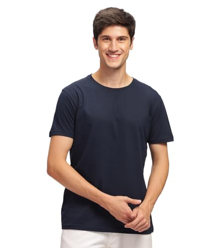 Image of Men T Shirt Cotton Round Neck | Solid Cotton Tee Half Sleeve | Breathable Casual T Shirt for Men | Stylish Round Neck Casual Wear | 12 Colors