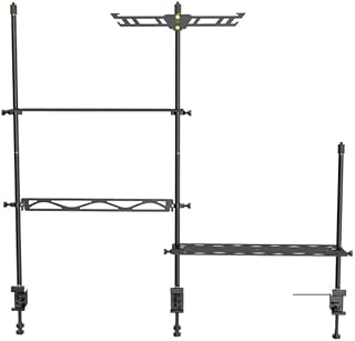 Qudai Rack suspenso de acampamento Lanterna poste utensílios de cozinha Rack suspenso parACaminhadas pesca acampamento mochila