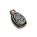 Vitodeco Leather Keyless Entry Remote Control Smart Key Case Cover Compatible with Mercedes Benz (Black)