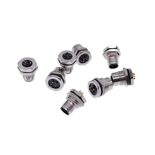 Conector de sensor M12 M16 de 8 pines con tuerca de montaje robusta 4