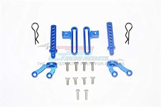 Axial SCX10 II UMG10 Upgrade Parts (AXI90075) Aluminum Front Body Post & Stabilizer - 18Pc Set Blue