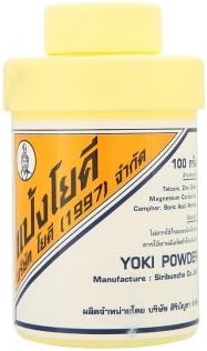 Yoki Powder Original Thai Herbal Reduce Itchy Acne Rash Skin Treatment 100g (2 Pack)