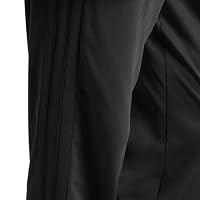 adidas Men's Standard Essentials Warm-Up Open Hem 3-Stripes Tracksuit Bottoms, Black/Black, Small – Ansicht 5