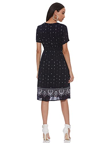 Image of EASYBUY Women's Rayon A-Line below The Knee Casual Dress