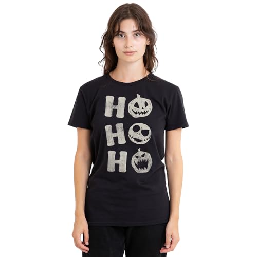T-shirt noir Disney L'Étrange Noël de Monsieur Jack pour femme en taille S
