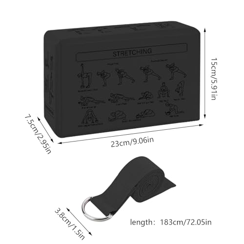 Bloque de pilates de espuma de alta densidad: set de 2 cuñas de yoga ligeras para principiantes 2
