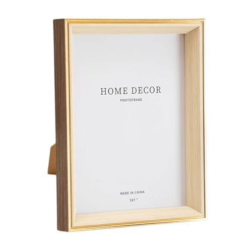 marysgift 8x10 Photo Frame Vintage Picture Frame Luxury Antique Photo Frames Photo Display Tabletop Wall Hanging Gift Ideas (Brown + Yellow,10")