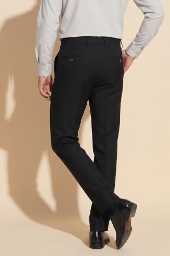 Image of Peter England Men Regular Mid Rise Everyday Woven Formal Trouser