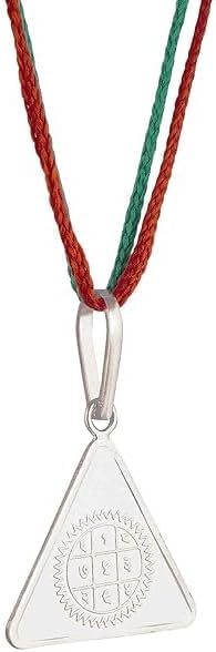 92.5 Sterling Silver Pyra Yantra Locket, 5 Gm, Energized Yantra Pendant, Unisex