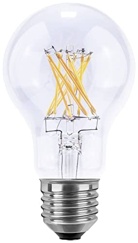 Ampoule LED Segula E27 6.5W transparente blanc chaud 55337 pour luminaire