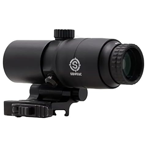 SHOTAC Magnifier ST 4X25, Compatible with Aimpoint red dot Sights Including Micro T-2/H-2, Patrol Rifle Optic, CompM4 Series, and CompM5 Cover