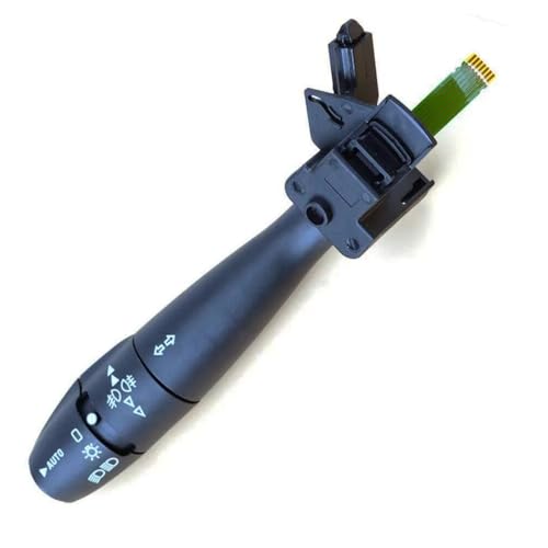 Commodo clignotant avec commande de phares stable pour colonne Peugeot 206 96477533XT